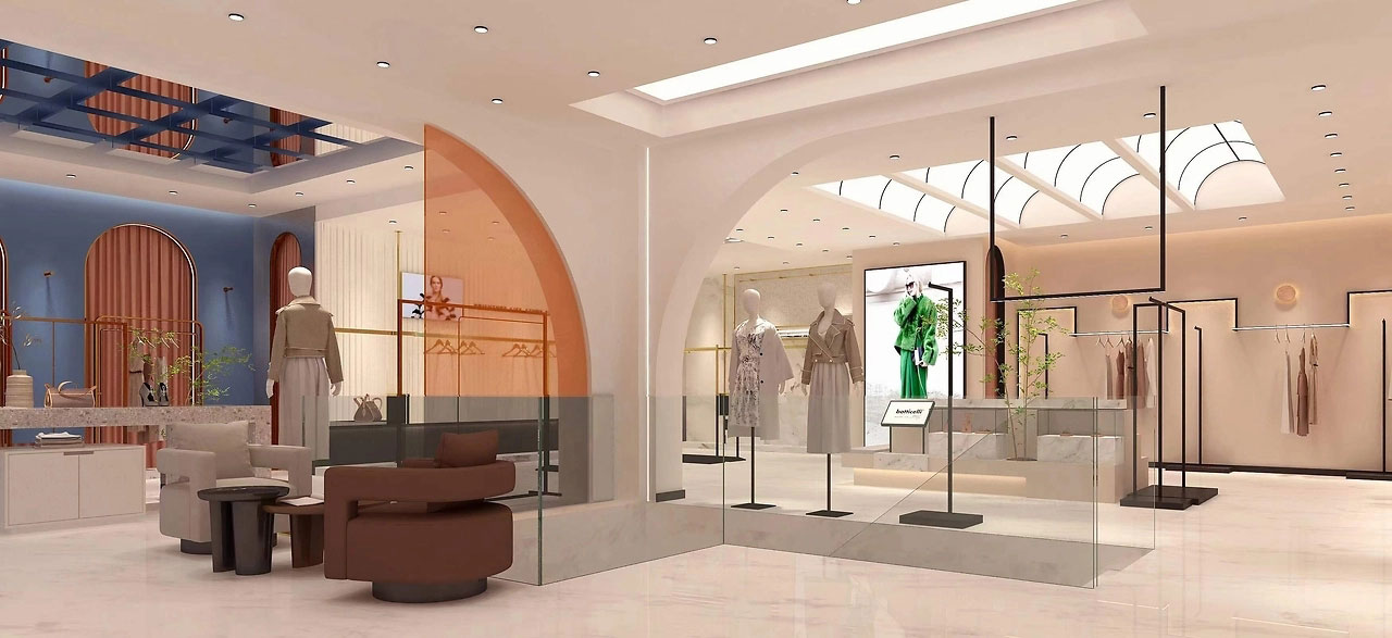 255平米服装店铺装修设计效果图