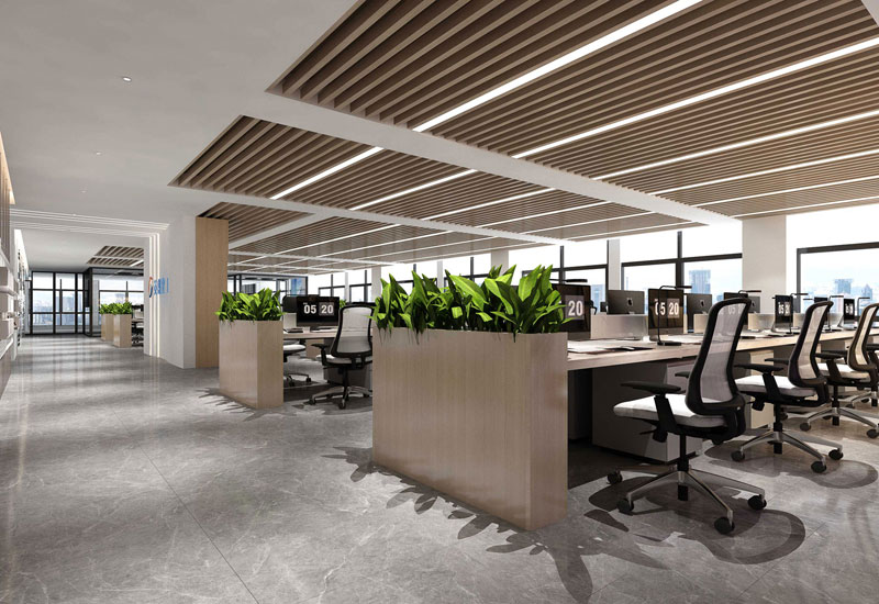 435平米郑州办公室装修设计效果图