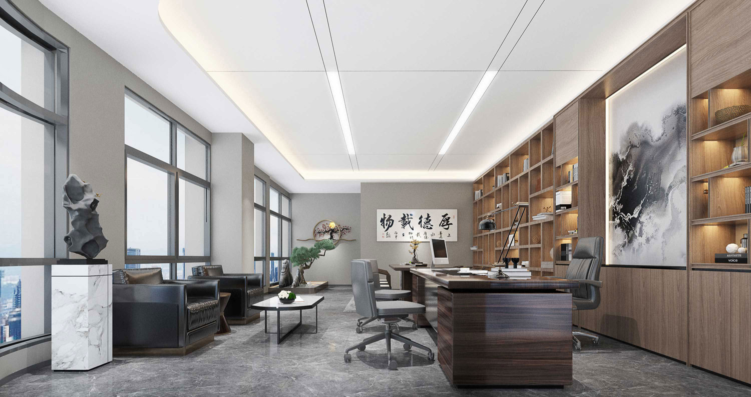 435平米郑州办公室装修设计效果图