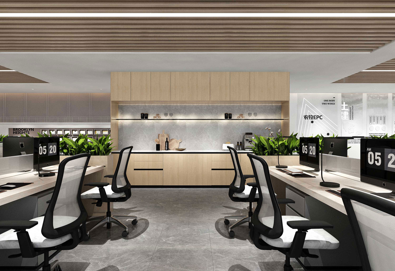 435平米郑州办公室装修设计效果图