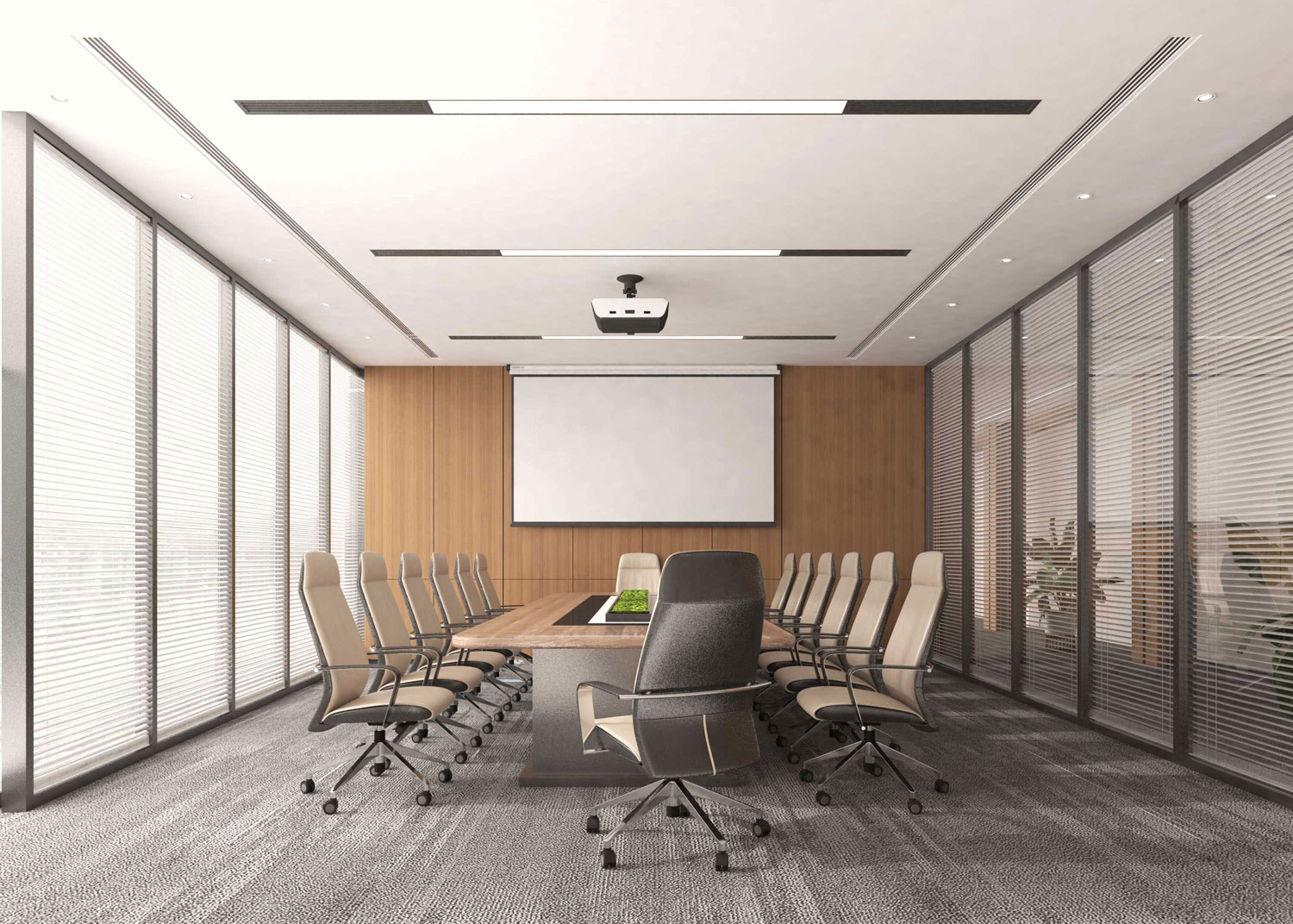 435平米郑州办公室装修设计效果图