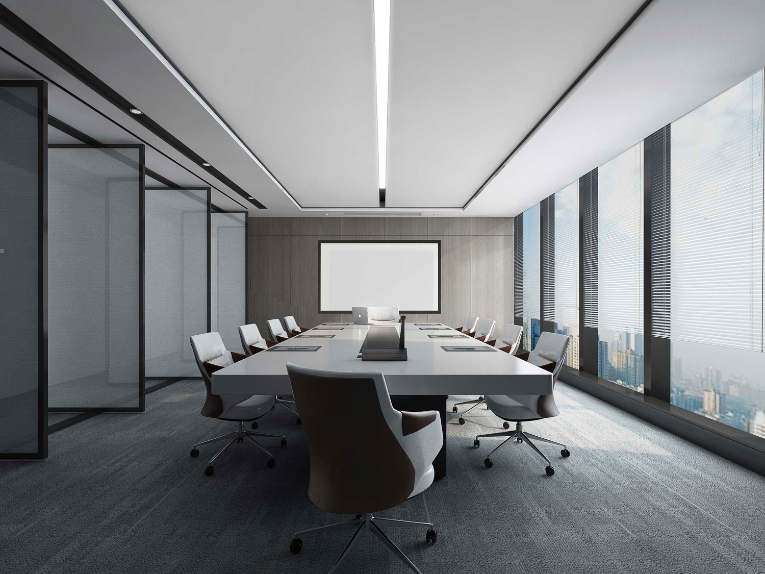 435平米郑州办公室装修设计效果图