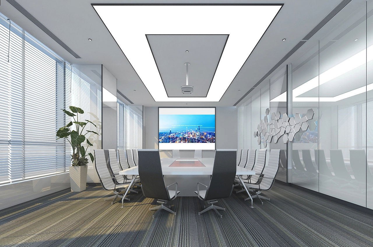 60平米郑州会议室装修设计效果图