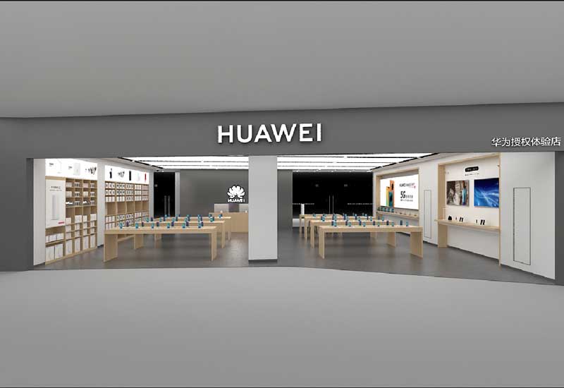 180平米开封华为手机体验店设计效果图