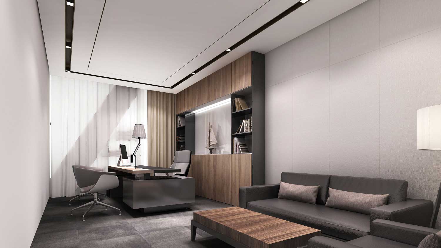 800㎡郑州办公室装修设计效果图