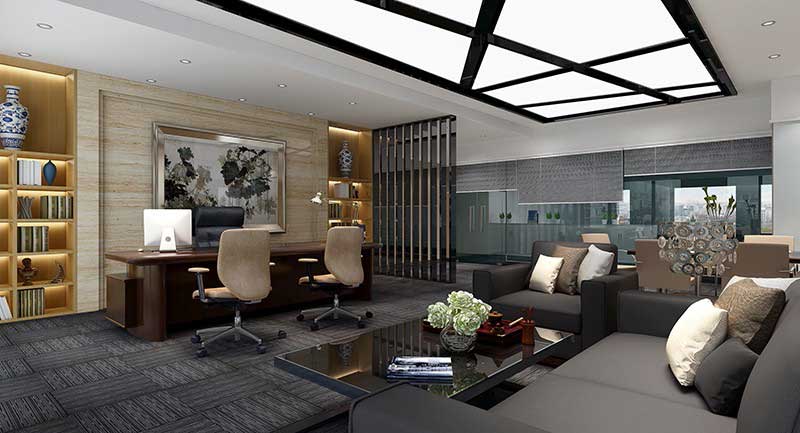 275平米郑州办公室装修施工效果图