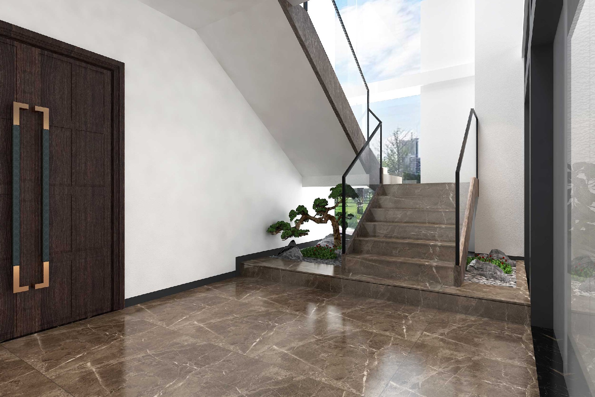 350平米公司招待餐厅食堂装修设计效果图