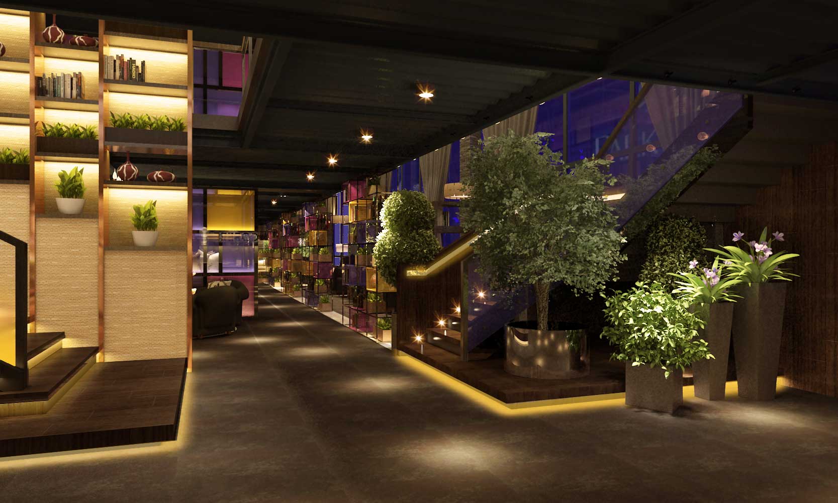 300平米郑州咖啡馆装修设计效果图