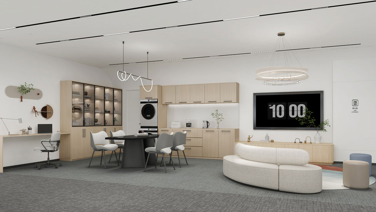 517平米办公室装修设计效果图