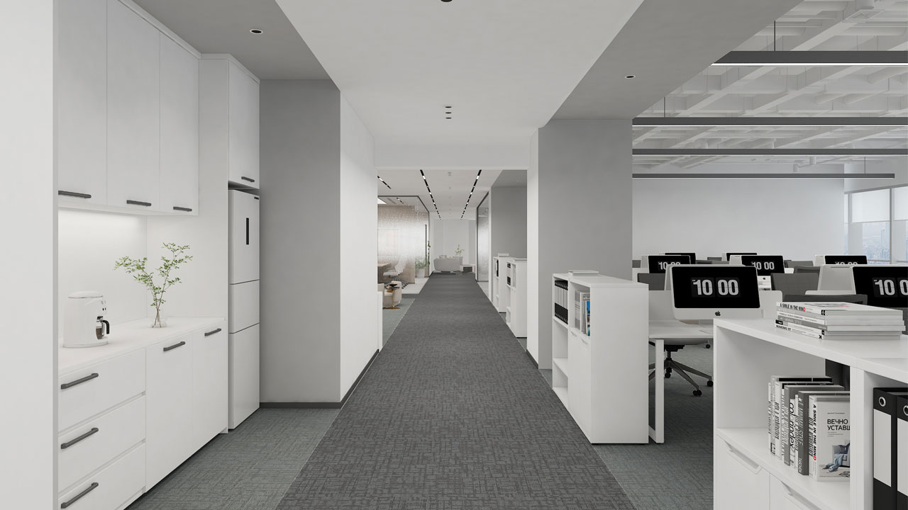 517平米办公室装修设计效果图