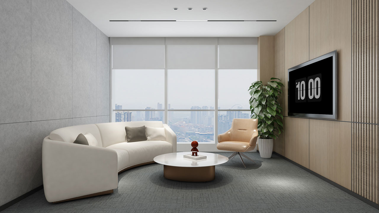 517平米办公室装修设计效果图