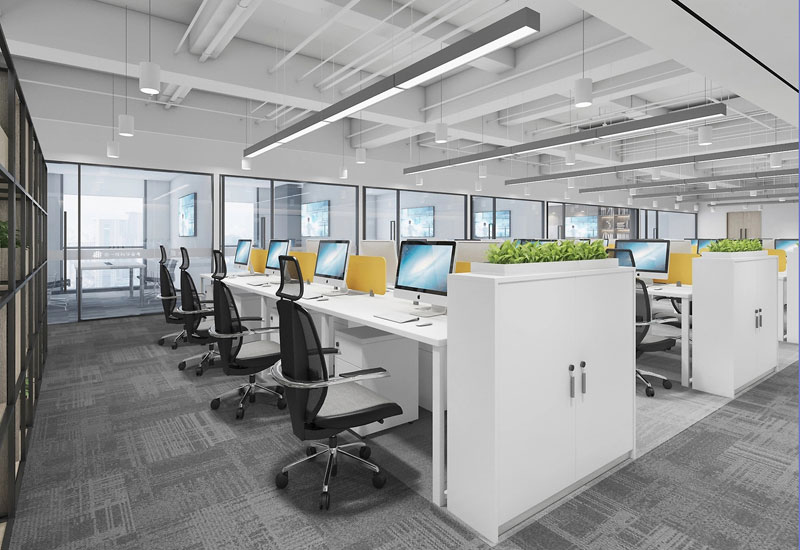 370平米郑州办公室装修施工效果图