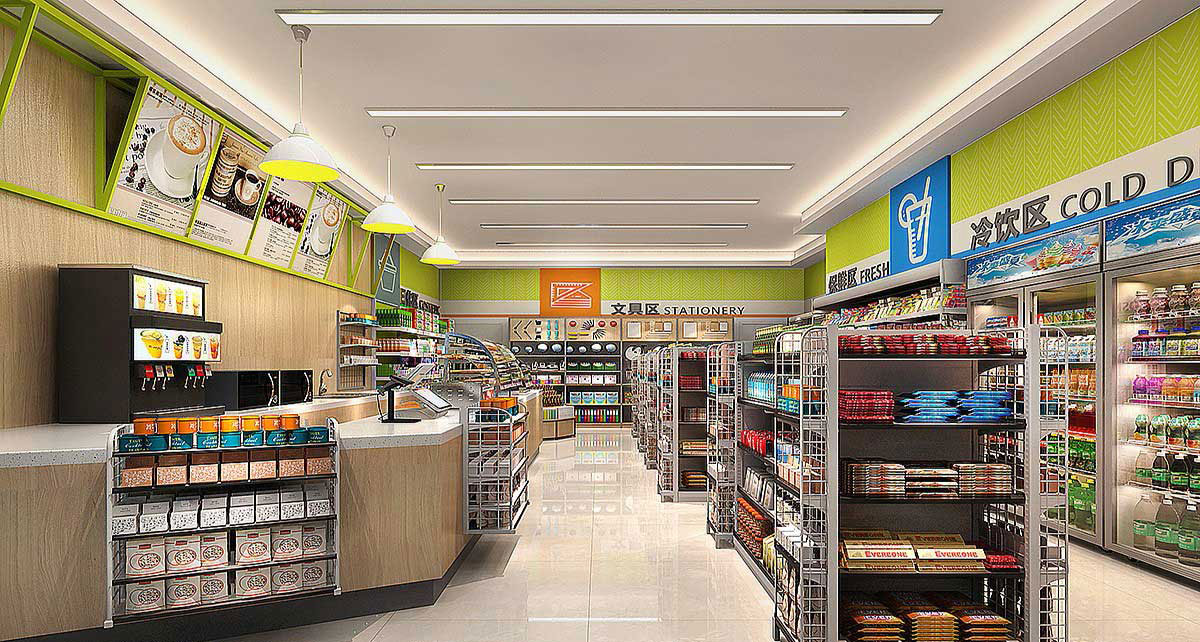 54平米郑州超市装修设计效果图