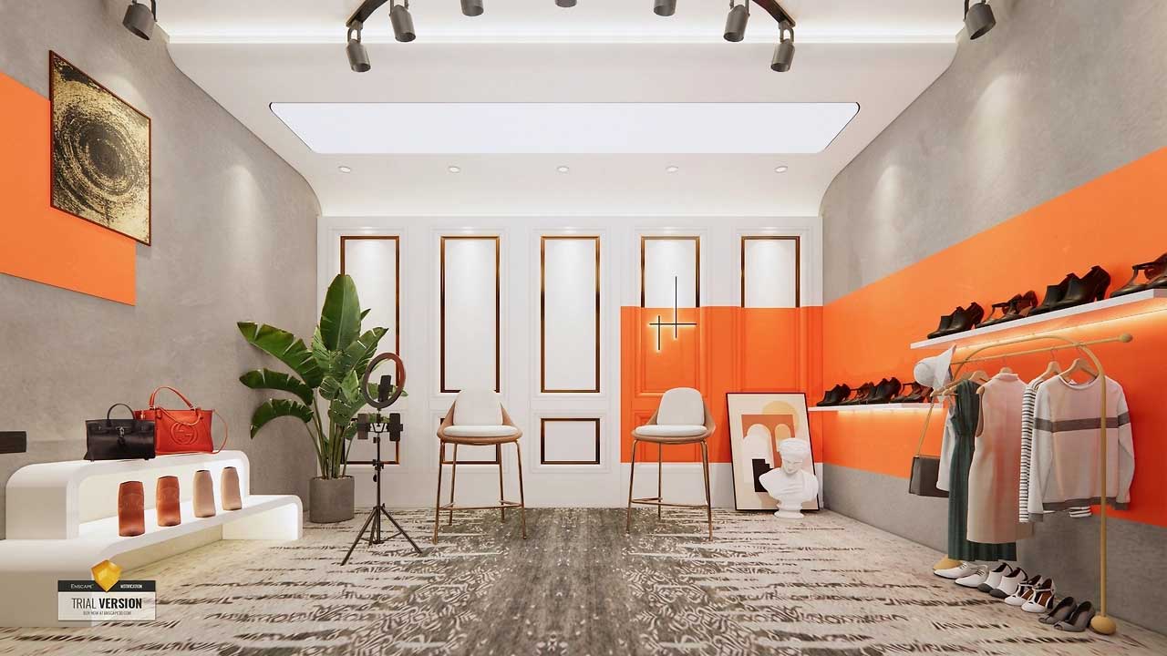 30平米郑州服饰直播间设计效果图