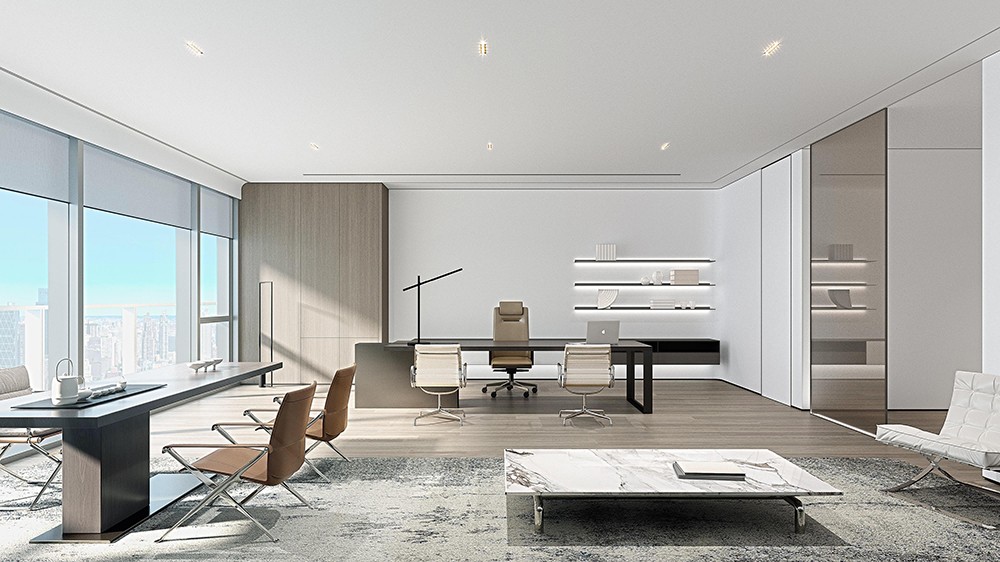 1200平米企业总部办公室设计效果图