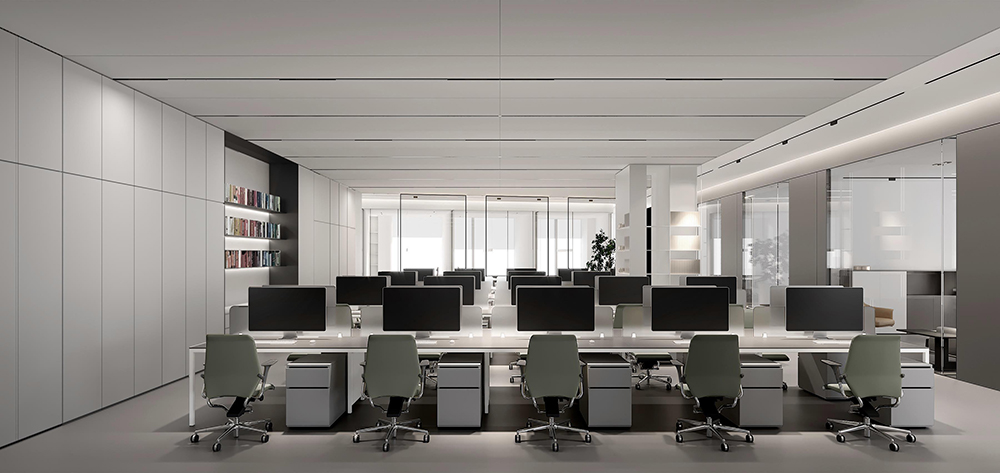 1200平米企业总部办公室设计效果图