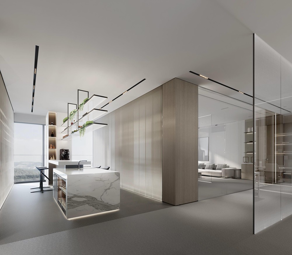 1200平米企业总部办公室设计效果图