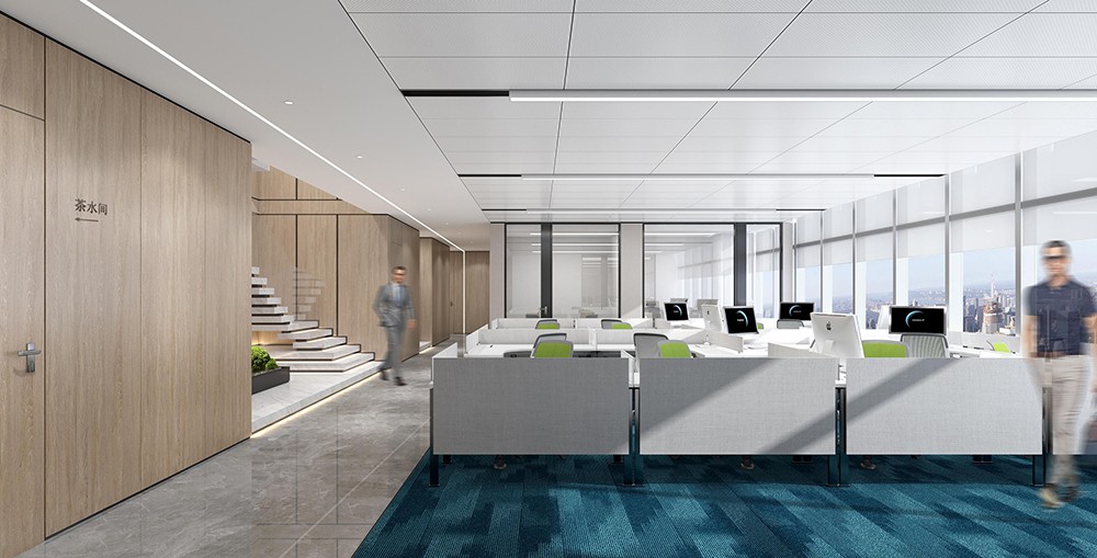 800㎡郑州企业办公室装修设计效果图