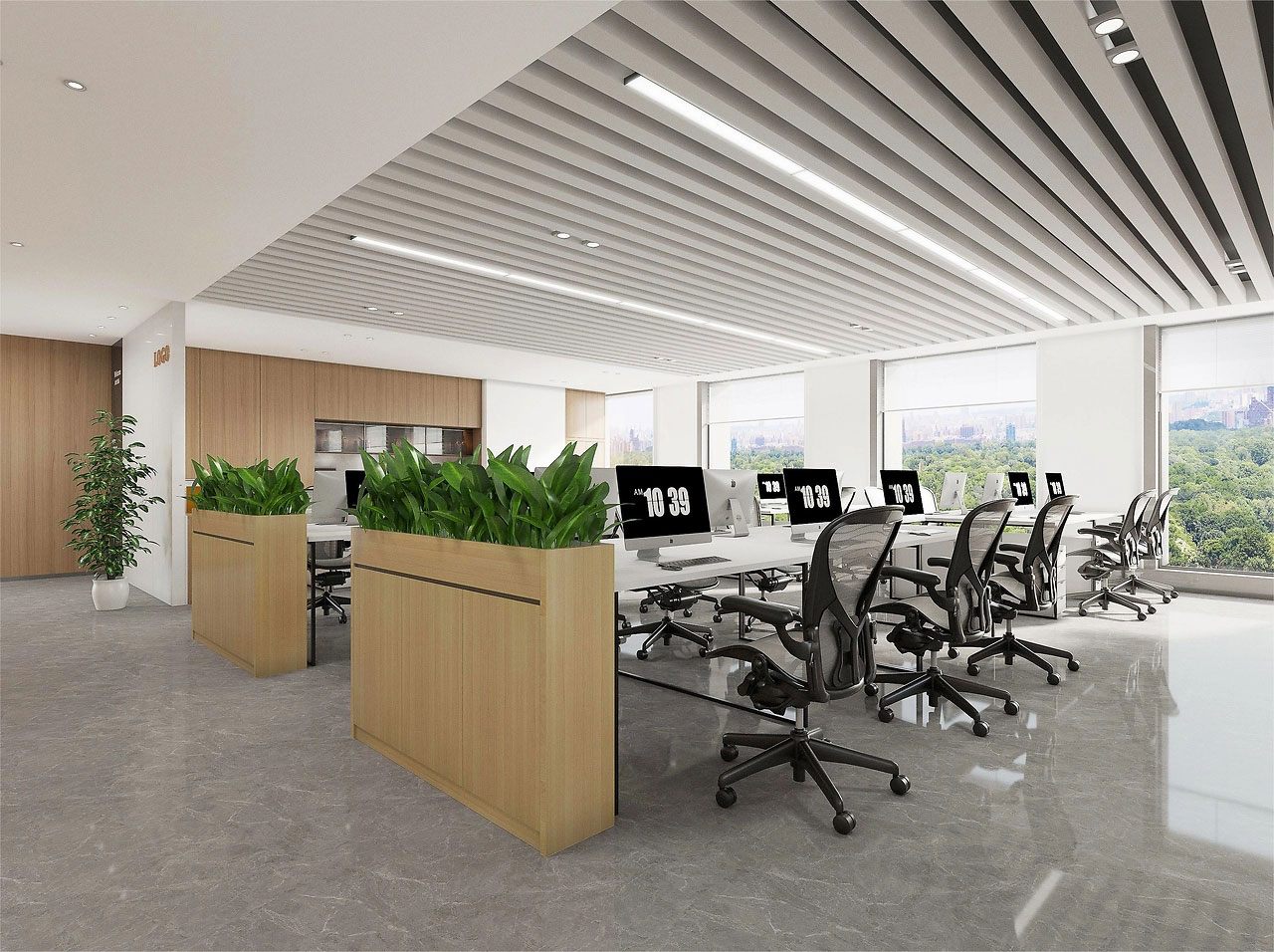 235平米郑州办公室设计施工效果图