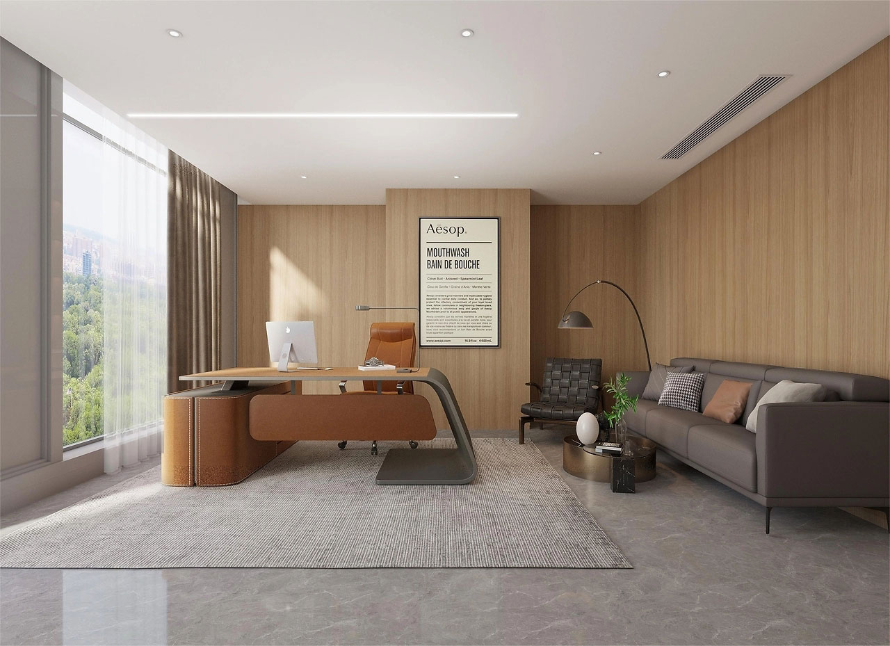 235平米郑州办公室设计施工效果图