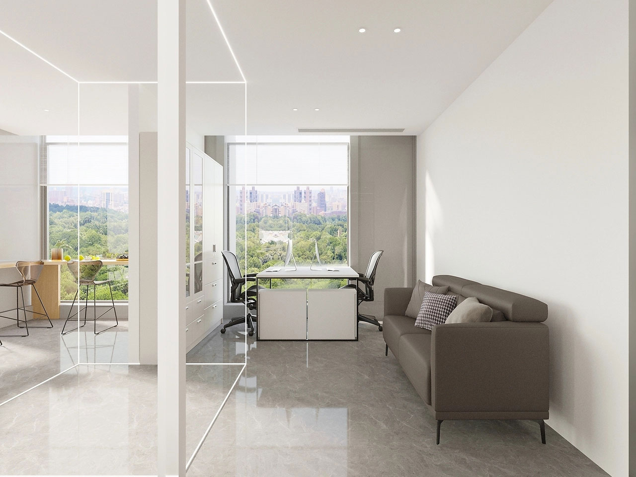 235平米郑州办公室设计施工效果图