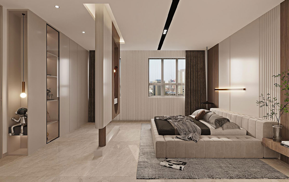 昌建翡翠苑137平米意式风格三居室装修效果图