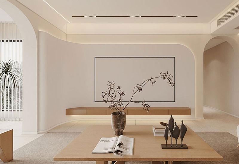 阳光城檀悦129平米奶油风格四居室装修效果图