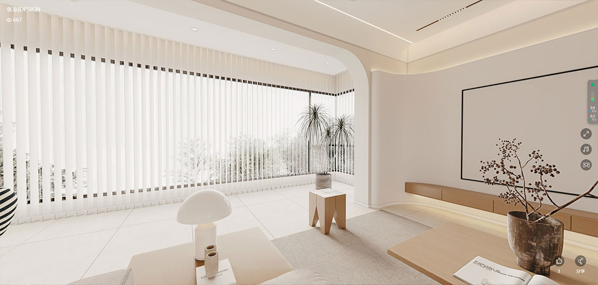 阳光城檀悦129平米奶油风格四居室装修效果图