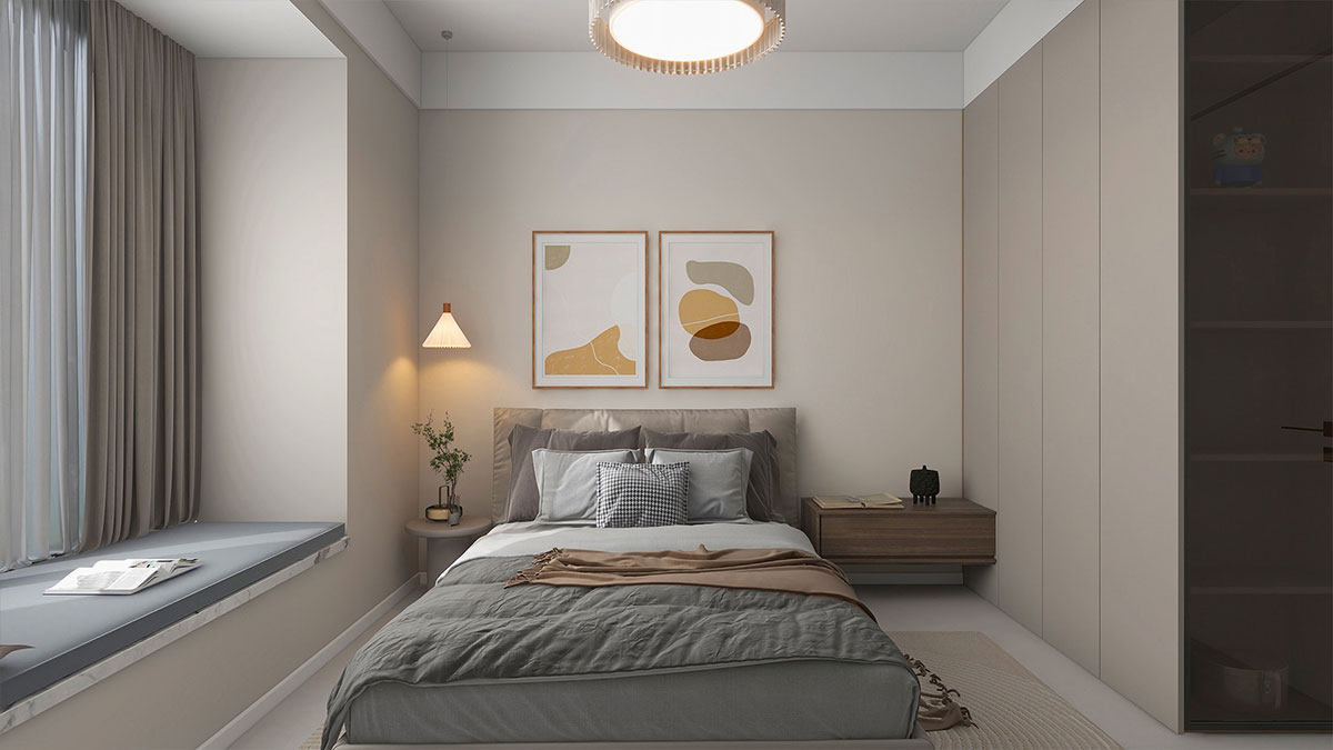 阳光城檀悦129平米奶油风格四居室装修效果图