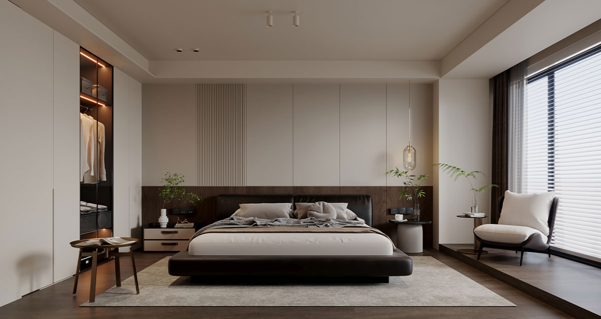 万科世曦135平米意式轻奢风四居室装修效果图