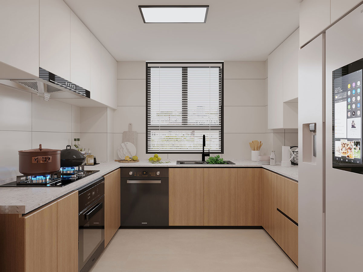 美林上苑168平米现代简约风格四居室装修效果图