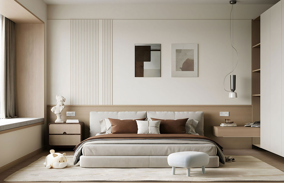 美林上苑168平米现代简约风格四居室装修效果图