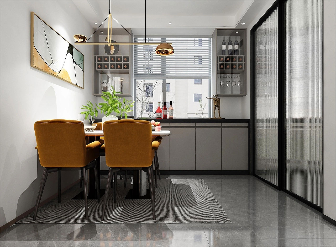 中原宸院123平米现代风格三居室装修效果图