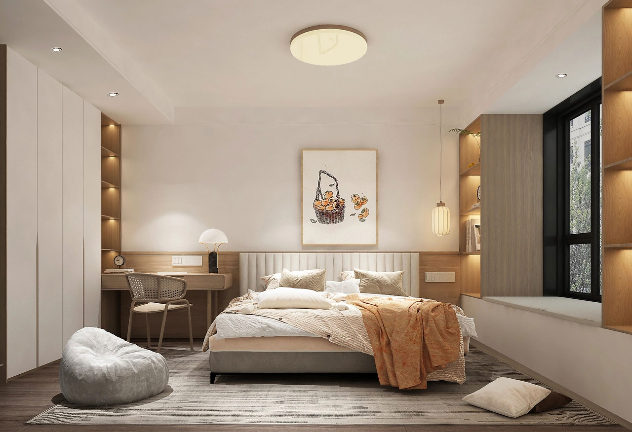 中原宸院123平米现代风格三居室装修效果图