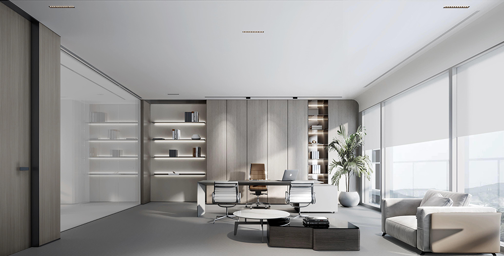 2100平米新郑企业办公楼设计效果图