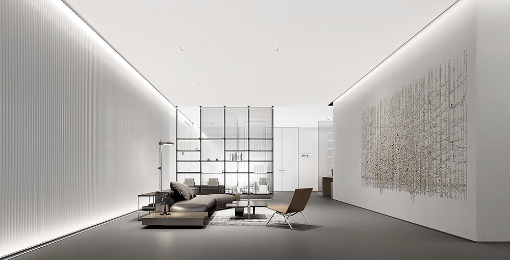 2100平米新郑企业办公楼设计效果图