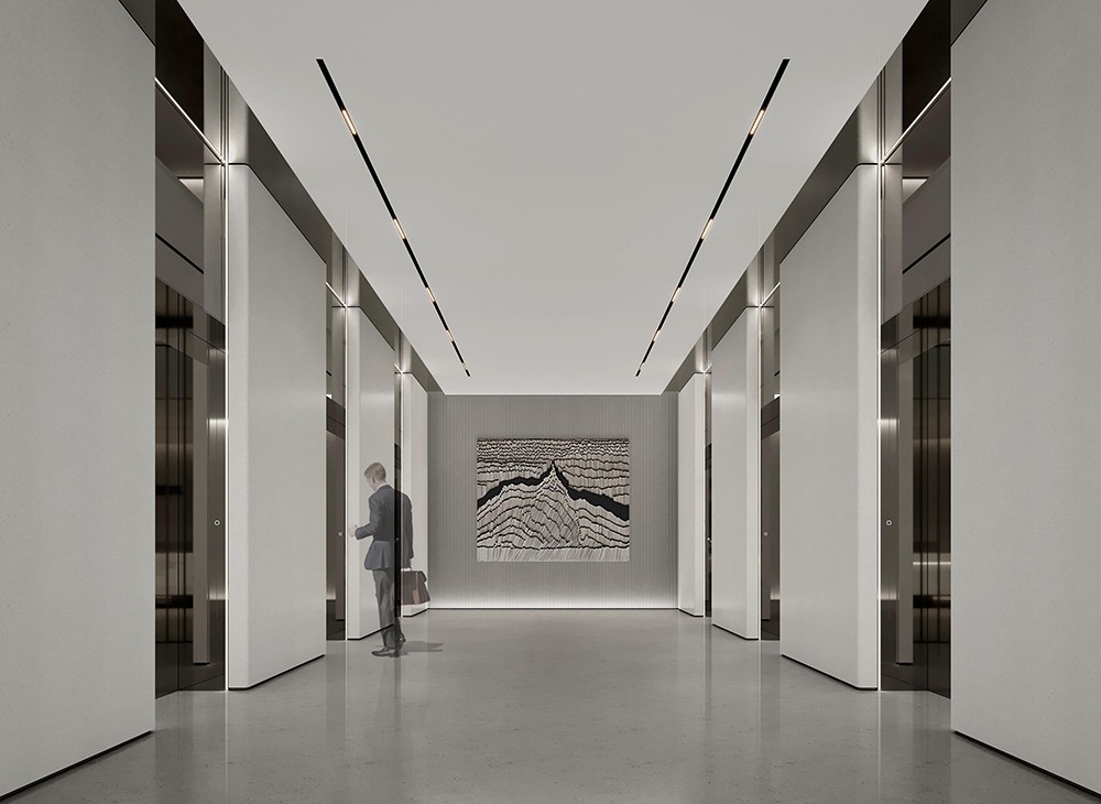 2100平米新郑企业办公楼设计效果图