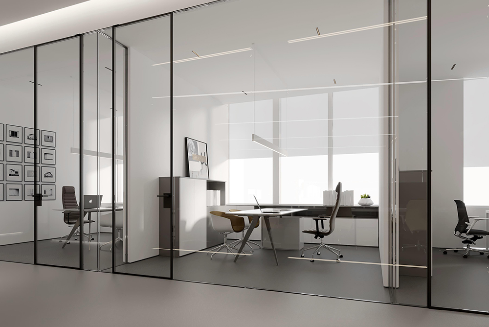 2100平米新郑企业办公楼设计效果图