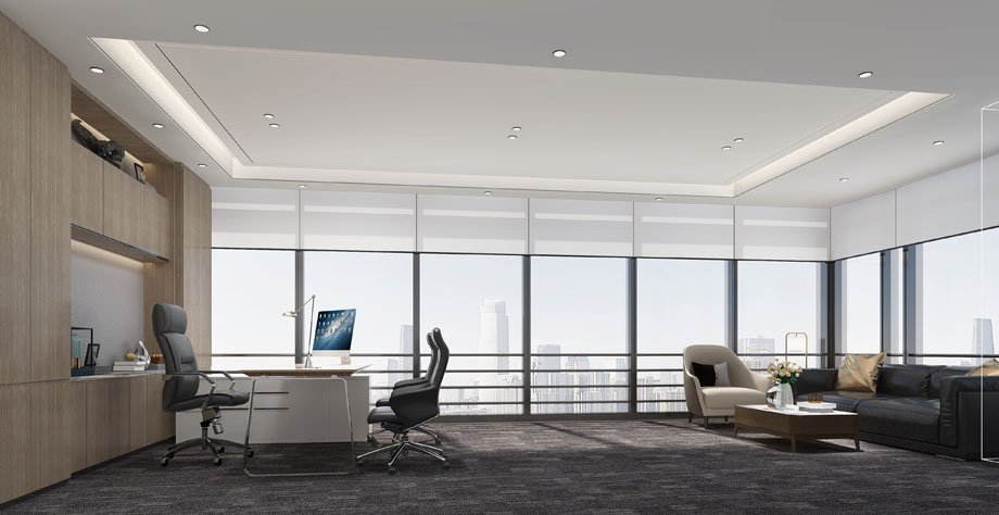 500平米郑州办公室设计施工效果图