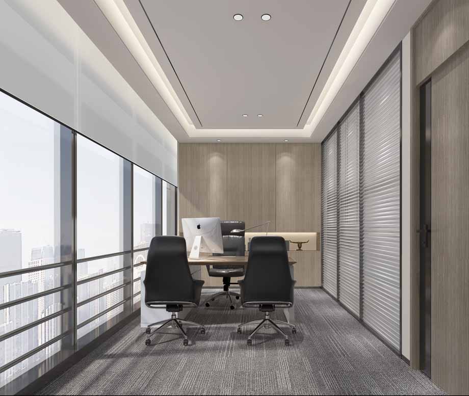 500平米郑州办公室设计施工效果图