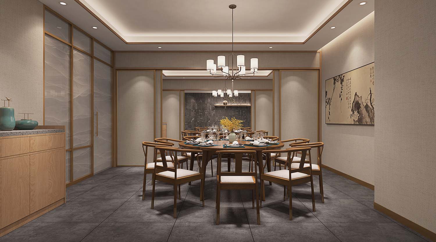 600平米郑州连锁餐厅装修设计效果图