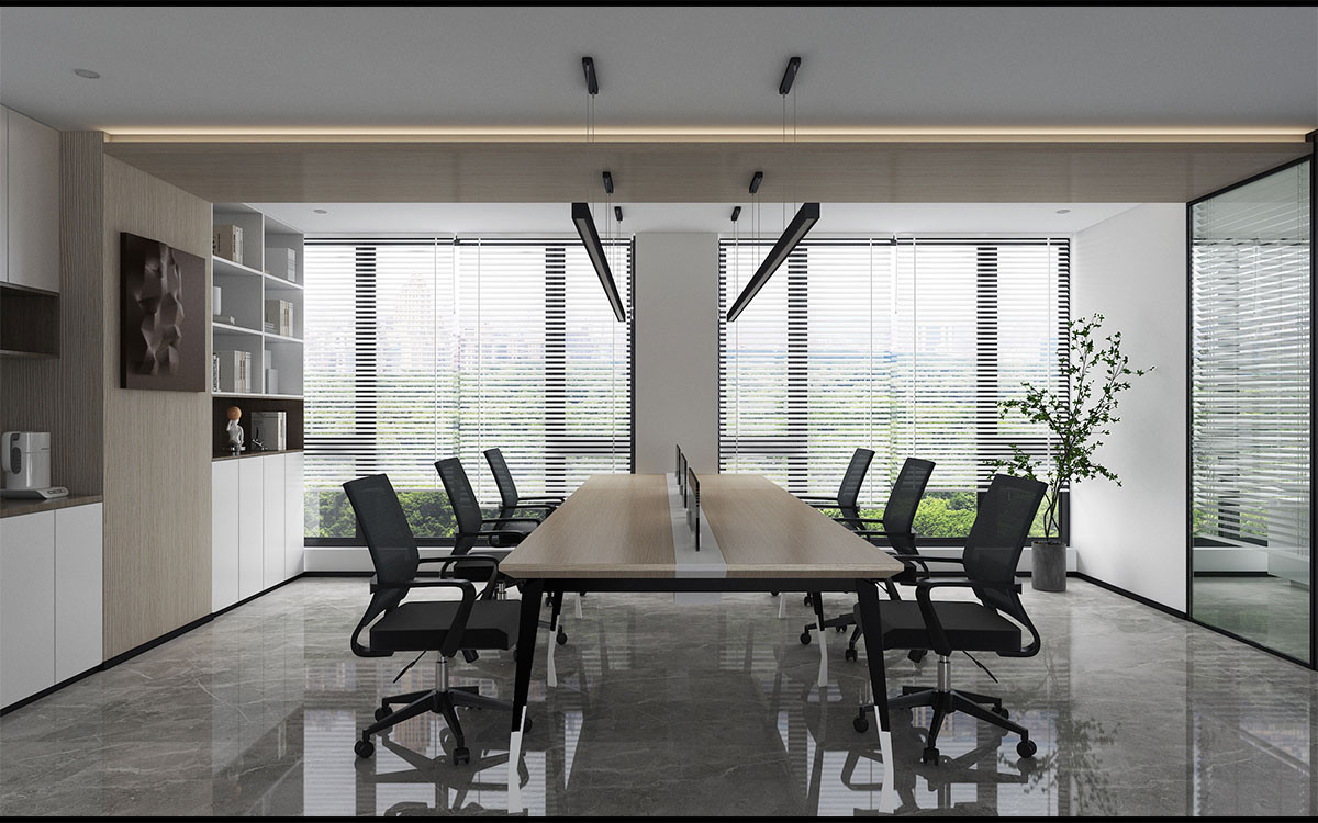 300平米电子商务公司办公室设计效果图