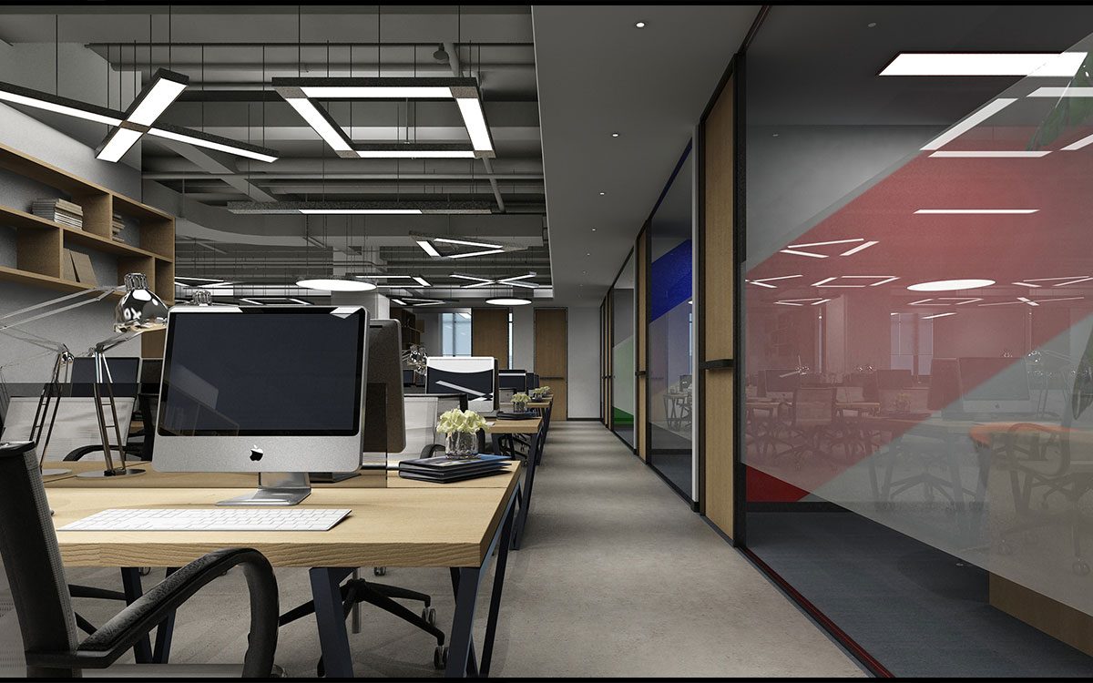 420平米传媒公司办公室设计效果图
