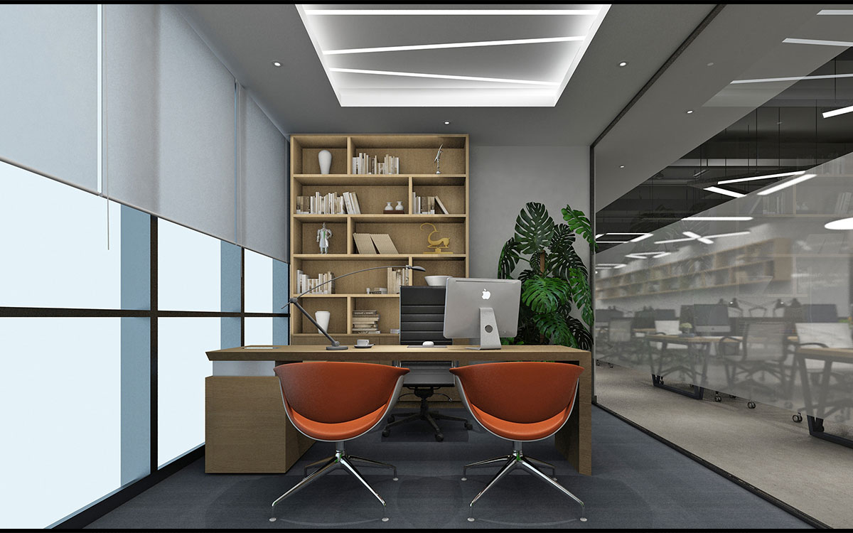 420平米传媒公司办公室设计效果图