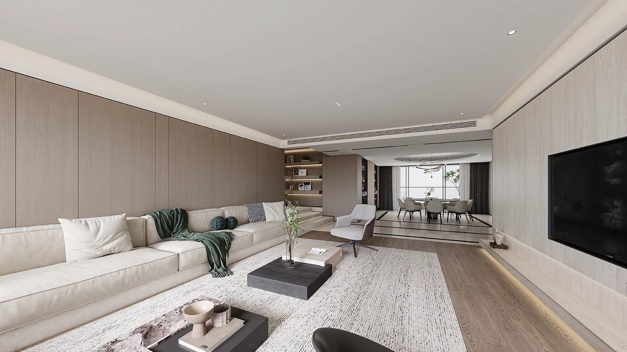 143平米郑州二手房装修设计效果图