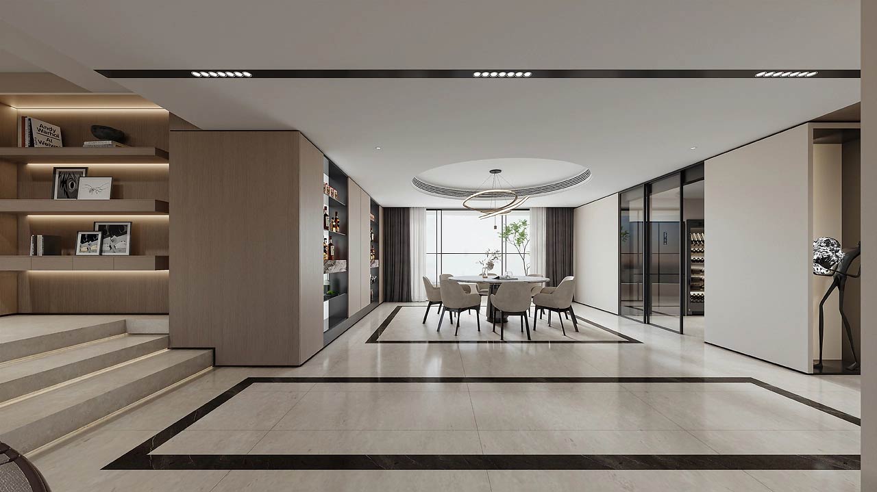 143平米郑州二手房装修设计效果图