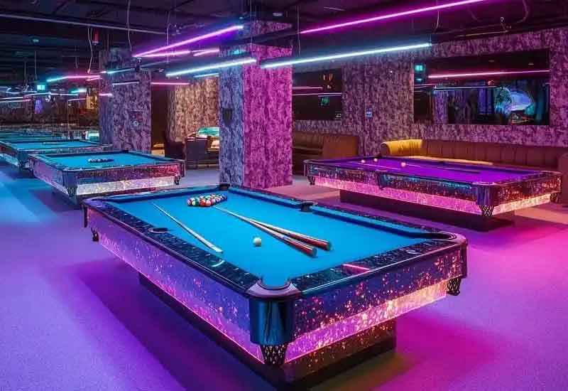 郑州台球厅装修：专业球桌区与观赛休息区规划设计