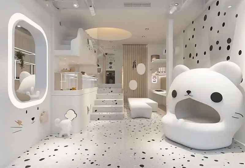 郑州宠物店装修设计：萌宠互动空间设计