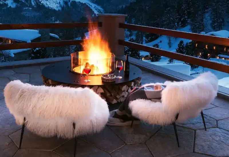 郑州别墅装修设计：别墅的户外壁炉设计与施工