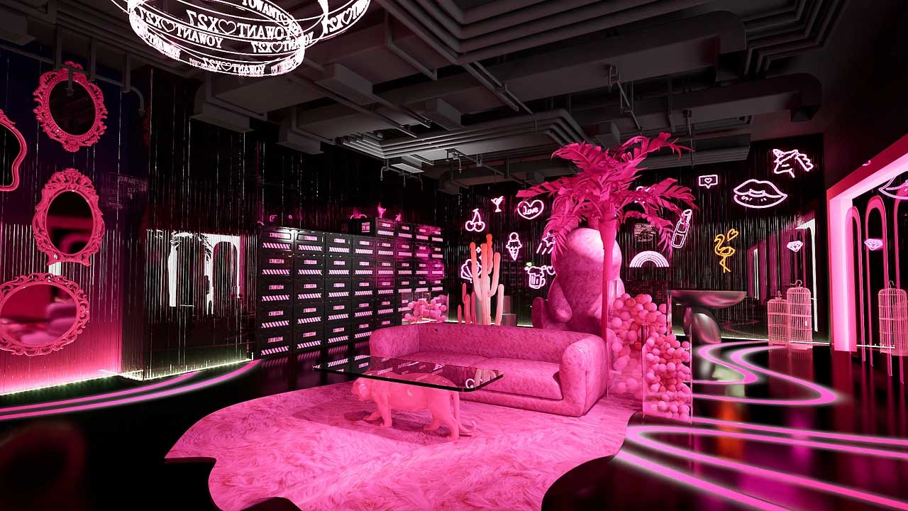 85平米郑州直播间设计效果图